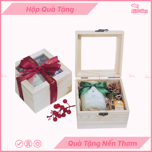 Hộp Quà Tặng Nến Thơm - HQNT01