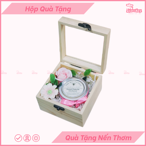 Hộp Quà Tặng Nến Thơm - HQNT02